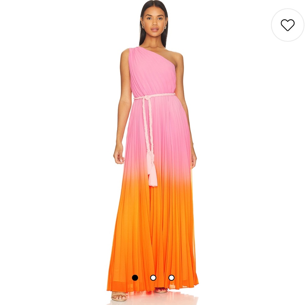 NWT AMUR Garret Pleated Gown